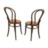 Paire de chaise fischel made in Austria bois courbé