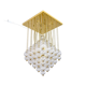 Venini mid century italian flushmount murano glass bubbles and brass chandelier
