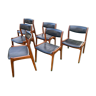Suite de 6 chaises scandinaves « Soro Stolefabrik » années 60