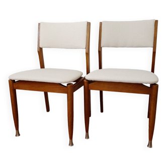 Paire de chaises années 50