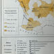 Double map plan France Agriculture Livestock 55.5x37.5cm