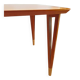 Table basse Lauritz Larsen, cerisier, Danemark années 60