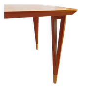 Lauritz Larsen coffee table, cherry wood, Denmark 1960s