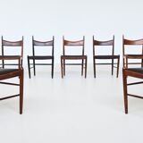 H. Vestervig Eriksen set of nine dining chairs rosewood Tromborg Denmark 1960