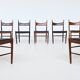 H. Vestervig Eriksen set of nine dining chairs rosewood Tromborg Denmark 1960