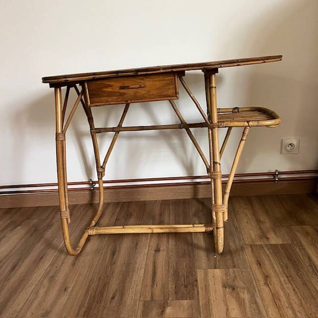 Rattan desk