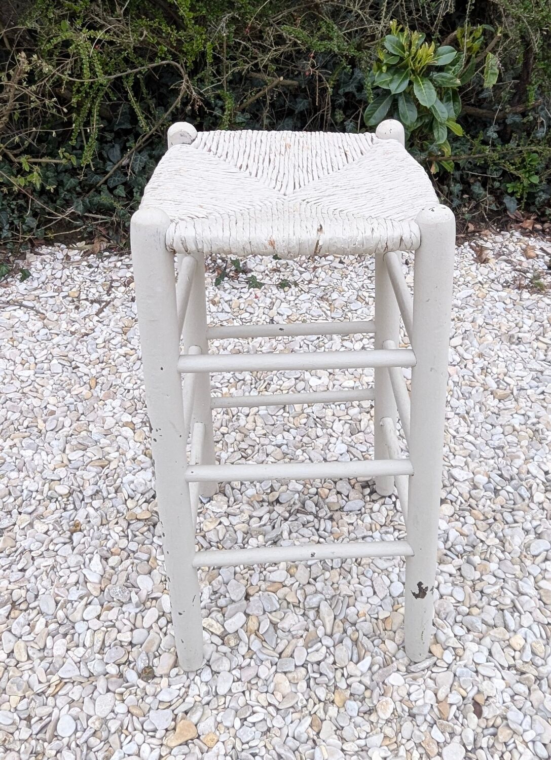 Shabby patina high bar stool
