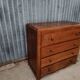 Commode en bois massif vintage style art déco