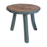 Blue tripod stool