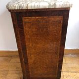 Marquetry bedside table
