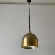 Suspended lamp in gold metal A Space by Staff Leuchten, 1970s, Germany