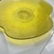 Grand plat jaune transparent Vintage