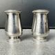 Pair of silver-plated salt cellars - Christofle goldsmith - Hôtel Savoy Paris