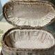Bressan basket in old wicker, with handles and closure