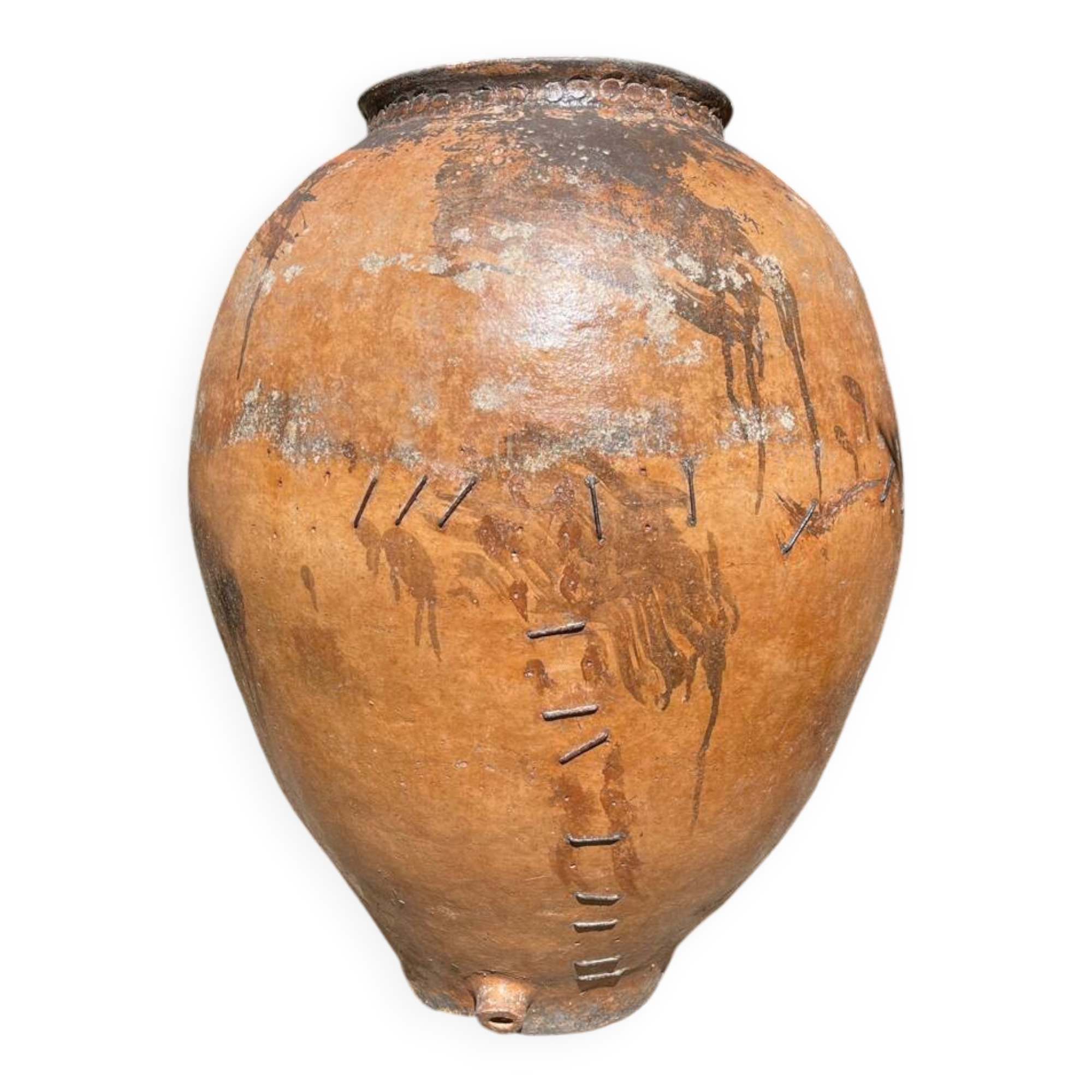Terracotta pot jar