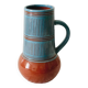 Vintage vase with handle Scandinavian ceramic Nittsjo Sweden