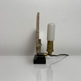 Vintage night light lamp with its agate slice diffuser