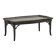 Coffee table in artificial bamboo, black lacquered wood and glass, 1960s.