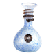 Coloured vase in blue and white glass paste – Murano bottle Italy