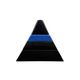 Pyramid shaped stacked ceramic ashtrays / centerpiece Amalgames France 1980