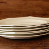 Set of 6 plates in Chantilly faience