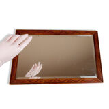 Flat frame sets 30 years wooden beveled mirror
