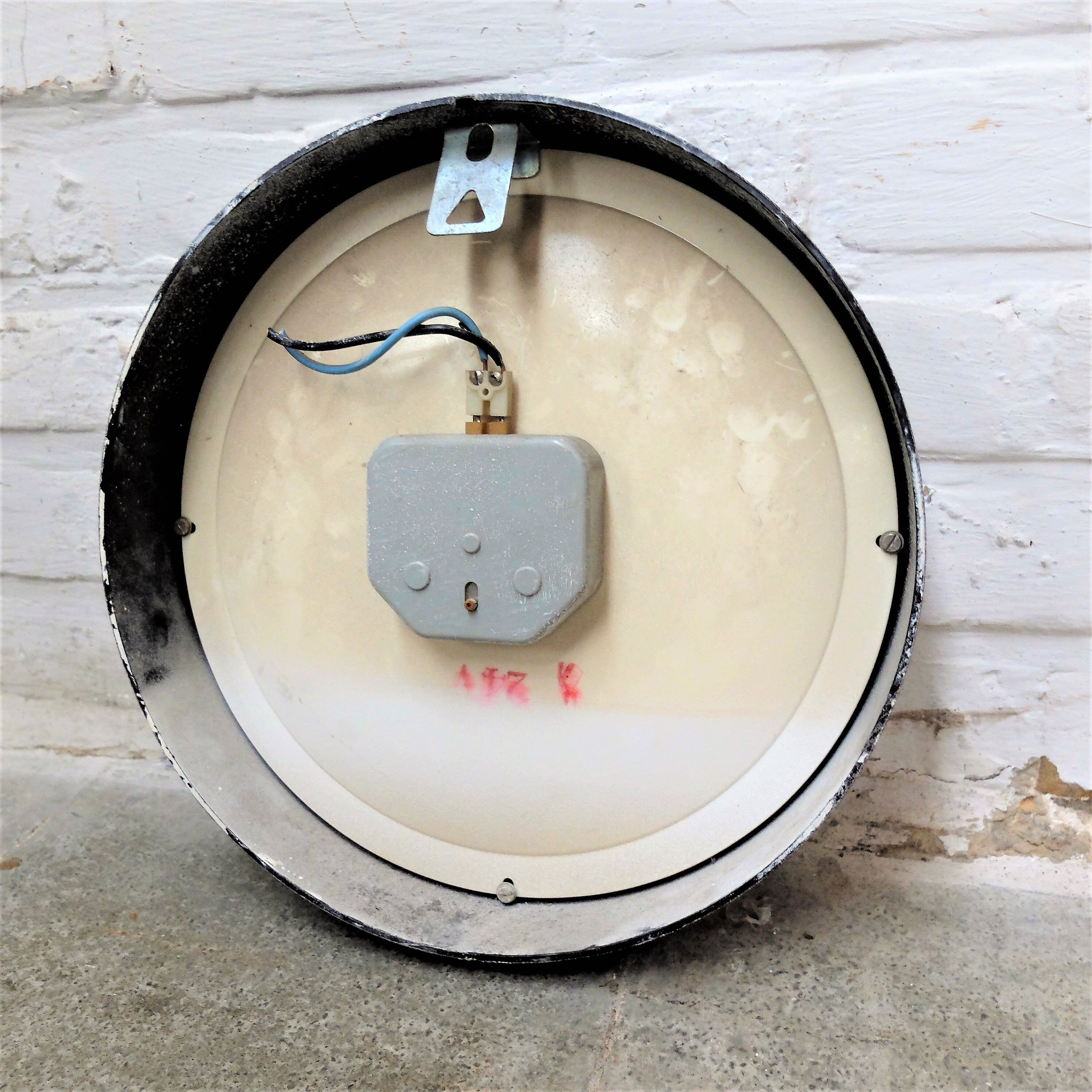 Industrial bakelite wall clock