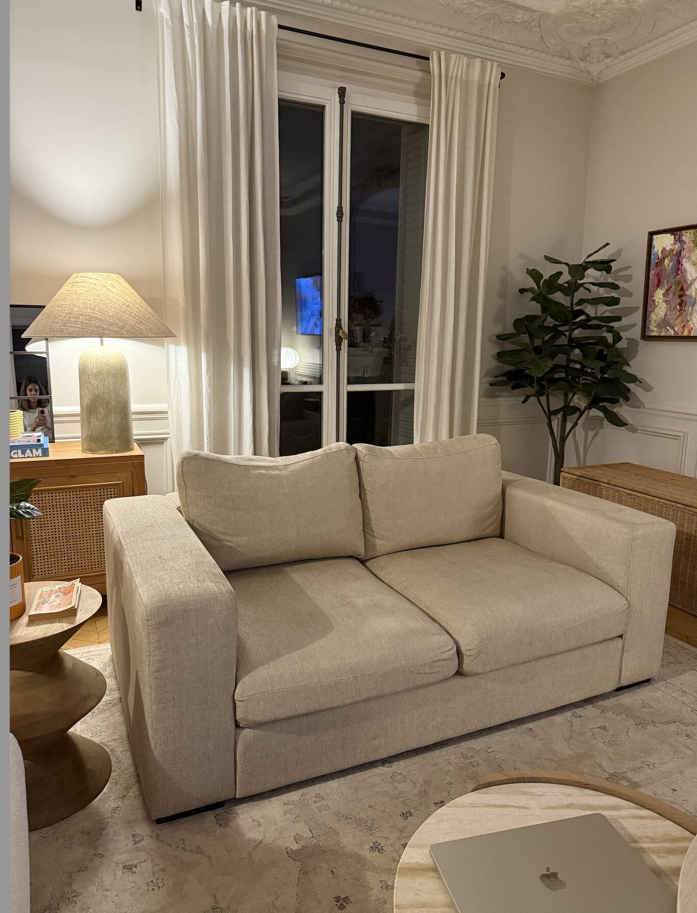 Beige 2-seater sofa BoConcept