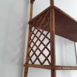 Vintage rattan floor