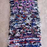 Tapis Berbère Boucherouite coloré - 76 x 176 cm