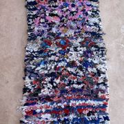 Tapis Berbère Boucherouite coloré - 76 x 176 cm
