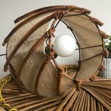 Vintage rattan lamp