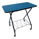 folding serving cart with wheels