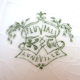 Flat art deco plate in Lunéville porcelain: fluvial model