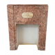 Cheminée art déco en marbre rose veiné XX siècle