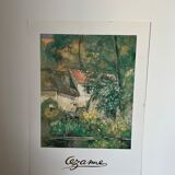 Museum poster reproduction of classical painting The House of Father Lacroix in Auvers by Cézanne