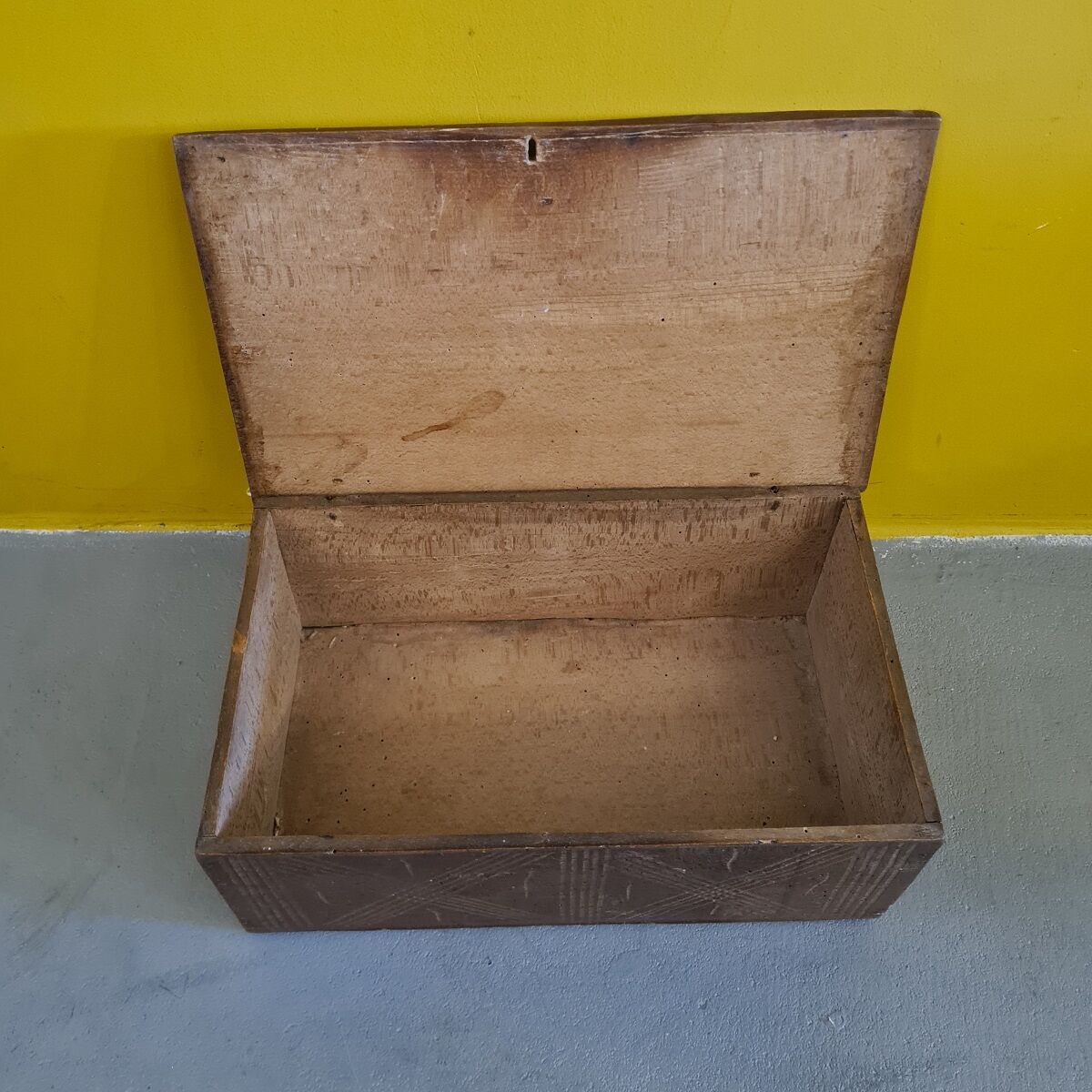 Antique French Wooden Box, from the 18th early 19th century.