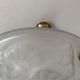 Art Deco vasque in transparent pressed glass DEGUE Paris France 1930