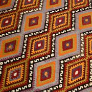 6x8 Multicolor Geometric Style Anatolian Vintage Kilim Rug, 177x236Cm