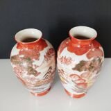 Pair of japanese porcelain vases