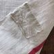 Old linen and hemp towel monogrammed MR