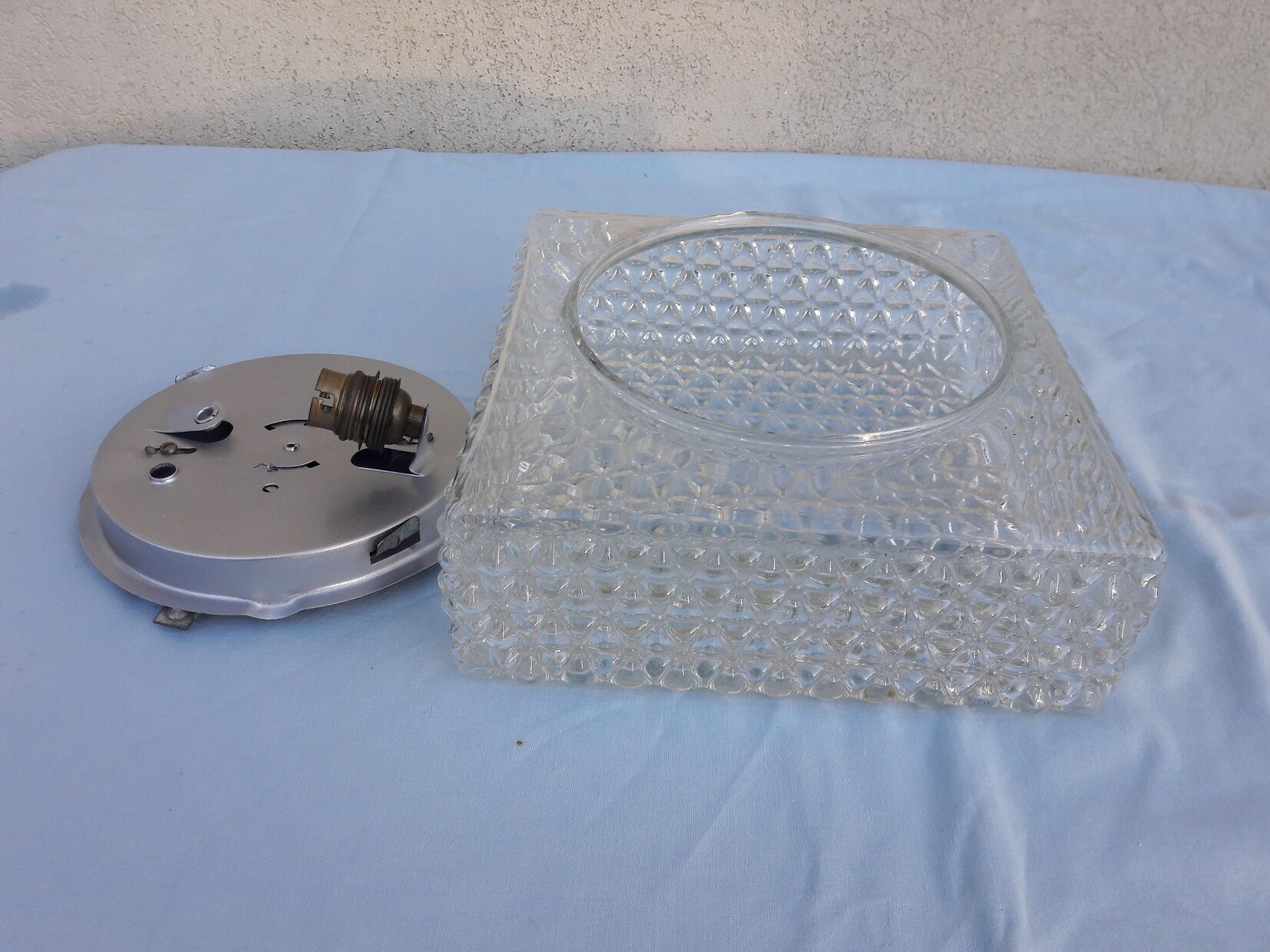 Glass ceiling lamp