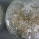 Set of two ceiling lamps with glazed glass by Kaiser Leuchten