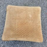 Louis Philippe style footstool in oak and velvet