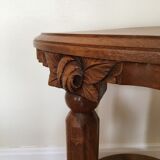 2-level art deco pink side table