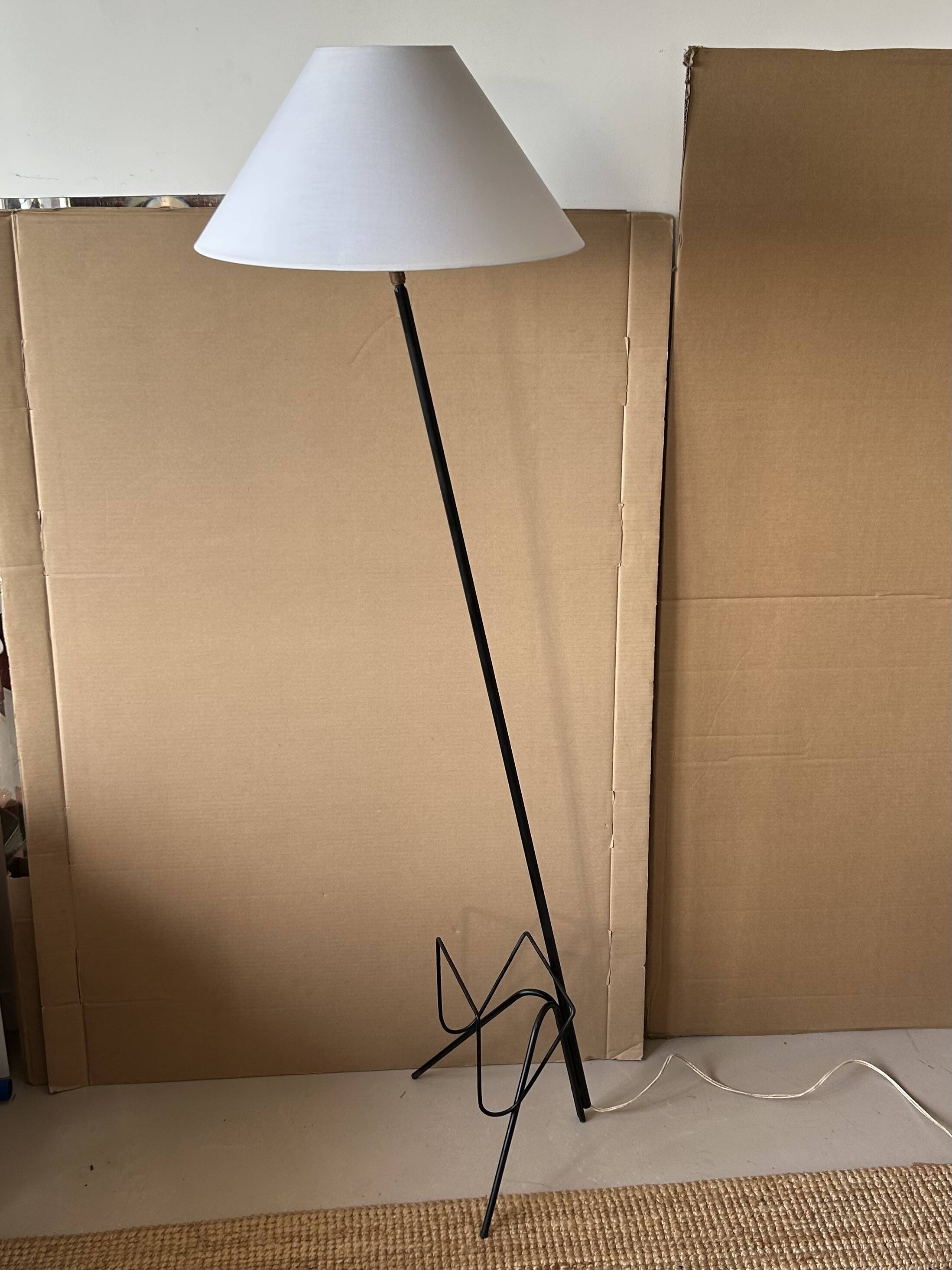 Lampadaire porte-revues années 50