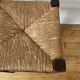 Wooden stool and antique straw