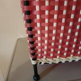Vintage scoubidou laundry basket