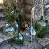 Old amber demijohn, 19th century, 10 litres