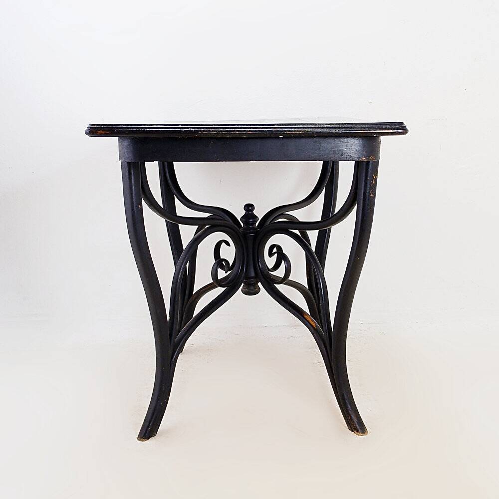 Art Nouveau side table/console in painted wood, circa 1900